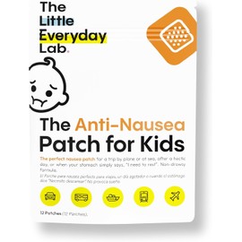 The Everyday Lab - Parches Anti-Náusea para Mareo en Niños, Prevención de Náuseas y Mareos por Movimiento, 100% Naturales, Duración 72 Horas, Resistente al Agua