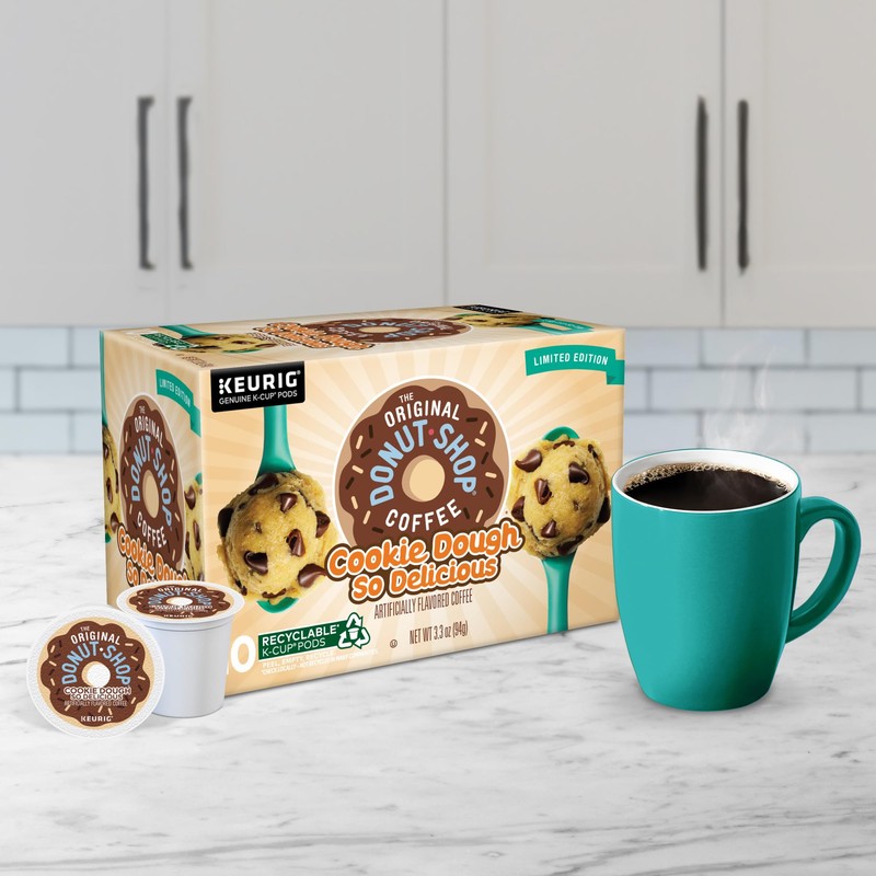 The Original Donut Shop Cookie Dough So Delicious Coffee, Single-Serve