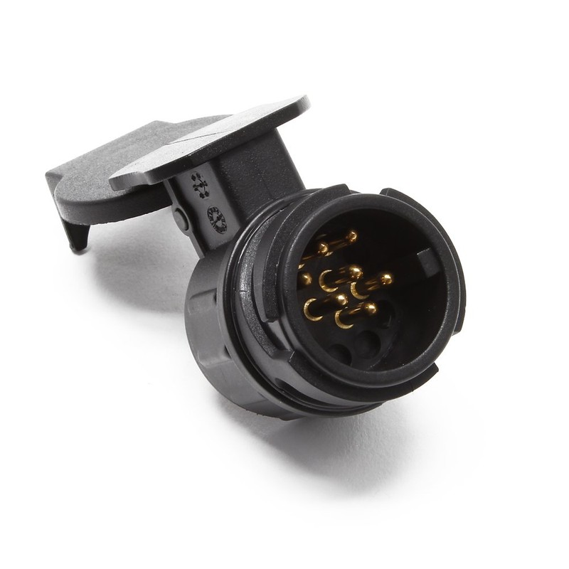 Wiltec Trailer Adaptor 13 to 7 Pin 12 V, Plastic