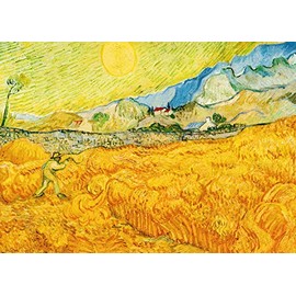Art Card Vincent van Gogh The Harvest Cornfield with Reaper