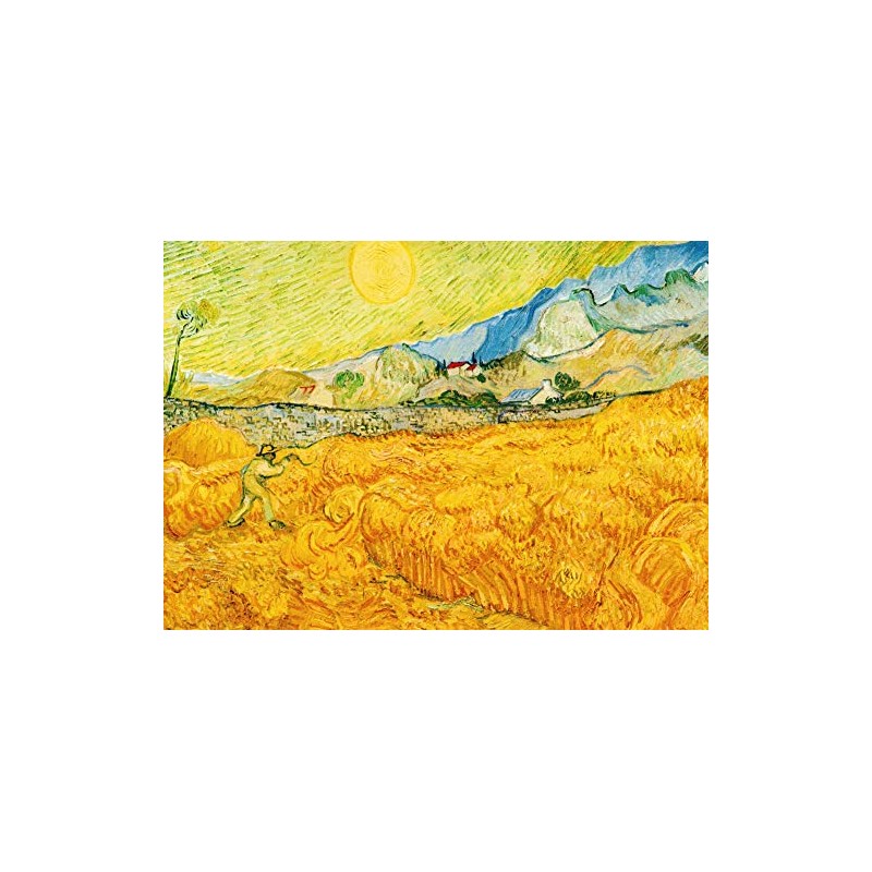 Art Card Vincent van Gogh The Harvest Cornfield with Reaper