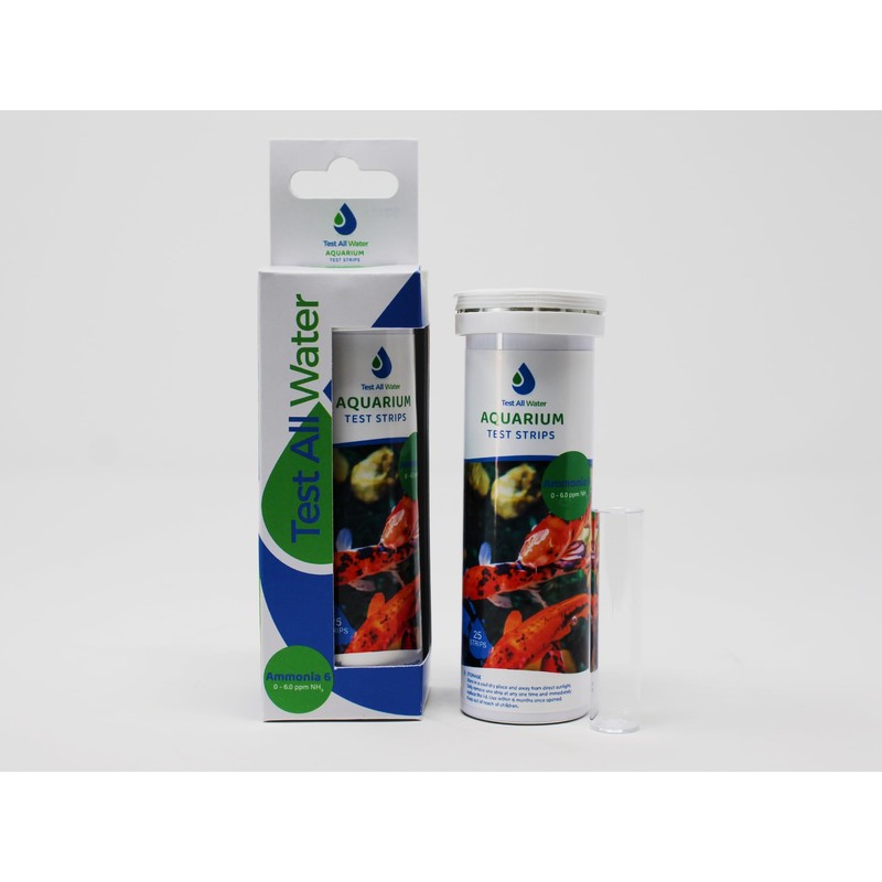 TEST ALL WATER - Aquarium Ammonia Test Strips | 6