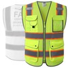 JKSafety 9 Pockets FAA Licenced Drone Pilot Hi-Vis Retro-Reflective Safety