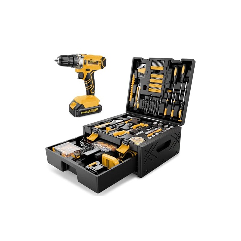 Sundpey 267-Piece Tool Kit with Drill - Basic General Home