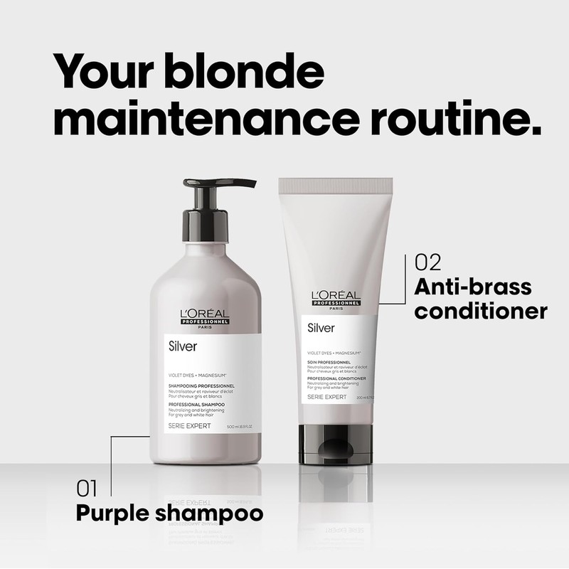 L'Oréal Professionnel Paris Champú Neutralizador Para pelo gris, blanco o