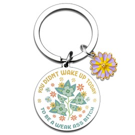 Easter Gifts For Coworkers Girls Inspirational Gifts For Women Female Friend Motivational Keychain Office Gift For Coworkers Female Mothers Day Easter Basket Stuffers For Teen Girls Motivational Decor