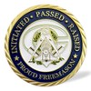 RYUKENLM Masonic Challenge Coin - Freemason Master Mason Collectible -