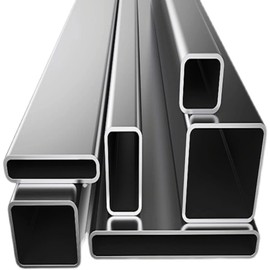 Bopaodao Stainless Steel Square Tubing, 25mm x 25mm x 1.2mm x 300mm, 4 Pack, Polished Finish