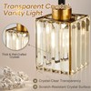 Torondo Modern Crystal Bathroom Vanity Light 4-Lights Gold Bathroom Light