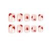 LYLYNB Heart Press on Nails Valentines Day Fake Nails with
