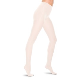 THERAFIRMLIGHT Women's Support Pantyhose - 10-15mmHg Compression Stockings (White, Small)