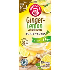 Japan Green Tea Center Pompadour Ginger & Lemon, 10 Bags x 4 Packs