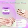 Ceboic Pack of 24 Press on Nails Short, Nude Pink