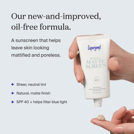 Supergoop! 100% Mineral Mattescreen Sunscreen SPF 40 1.5 oz/ 45 mL