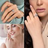 JewelryWe Anxiety Rings for Women, 6 PCS Open Rings Adjustable