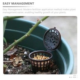 Kit Cajas Plástico Tapa Bonsáis Contenedor Abono Plantas Macetas Accesorio Jardinería Interior Cuidado Orquídeas
