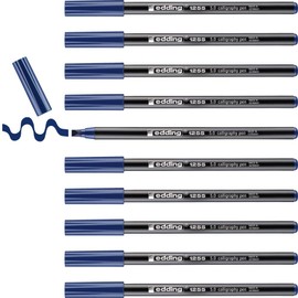 edding 1255 5 mm Calligraphy Pen - Steel Blue (Pack of 10)