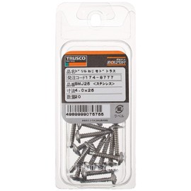 TRUSCO(トラスコ) ドリルねじ モドトラス ステンレス M4×25 20本入 SMJ-25