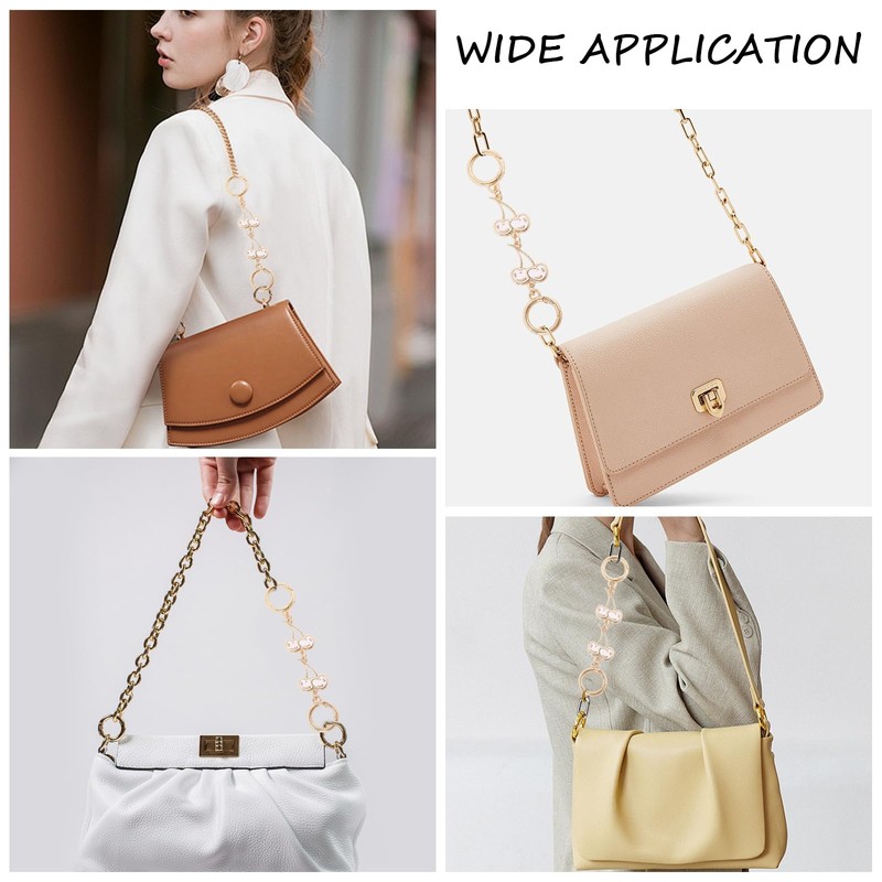 CHGCRAFT 2Pcs Bag Strap Extender Alloy Cherry Link Purse Strap