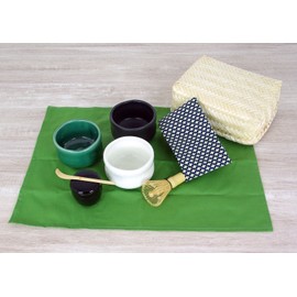 yamako- New 茶器 Brown Its Your Matcha Set Color Webbing Bowl 80618