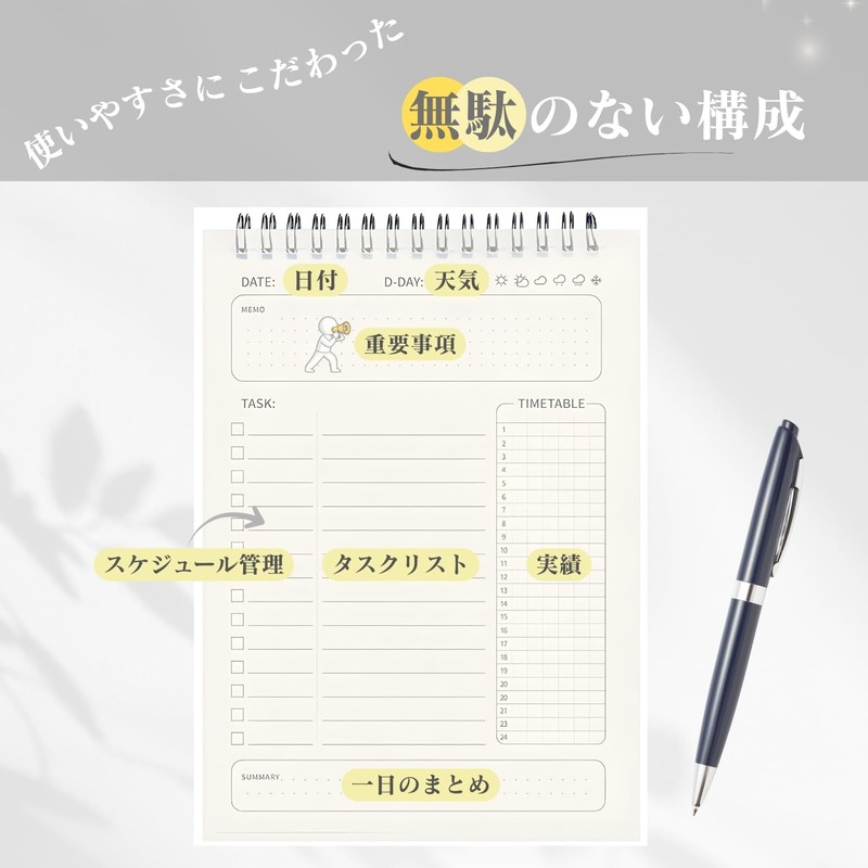 【160 Days】Chicer Task Management Notebook, ToDo List, Planner, Study Plan