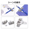 Pen Holder, Pen Loop [Set of 3] Portable Metal Pen