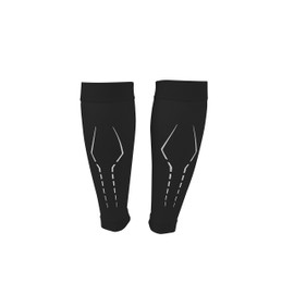 Torch Series Reflective Calf Compression Sleeves (Small, Black)