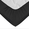 Fitted Sheet 100% Cotton 57 Thread Count Black 90 x