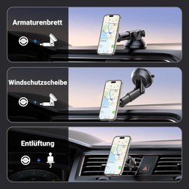 UGREEN Soporte Celular MagSafe Automovil 2 en 1 con imán Giratorio 360°