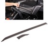 2PCS UTV Center Console Trim Carbon Fiber Smooth Surface Replacement