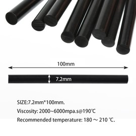 16 Pcs Keratin Gun Bond Glue Sticks Professional Hair Extension Glue Stick Hair Styling Tools (Black)