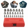 Bolt Extractor Set, 25PCS Multi-Spline Screw Extractor Set Hex Head