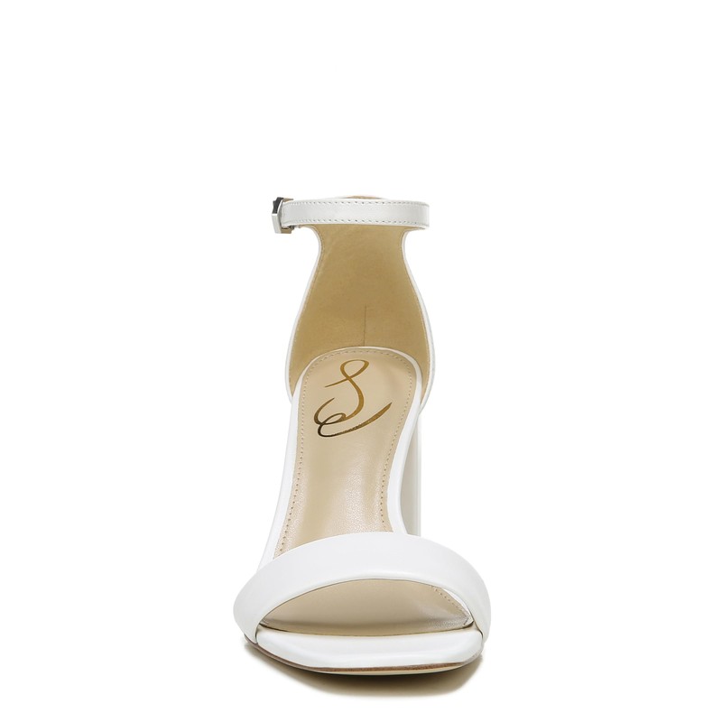 Sam Edelman Womens Ankle strap block heel WHITE Medium 7,