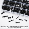 Pack of 400 M3/M4 Hexagon Socket Screw and Nut Kit,