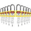Boviisky Lockout Tagout Locks Set - 10 Yellow Lockout Locks