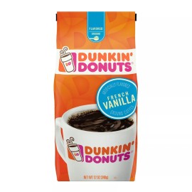 DUNKIN' DONUTS FRENCH VANILLA FLAVOUR COFFEE 12oz - PACK OF 3