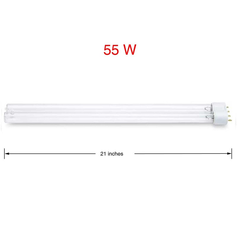 EverGrow Replacement 55 Watt UV Bulb Jebao SunSun Helix Max