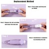 4Pcs Refillable Retractable Correction Tape Pen Shaped Aesthetic Correction Tape