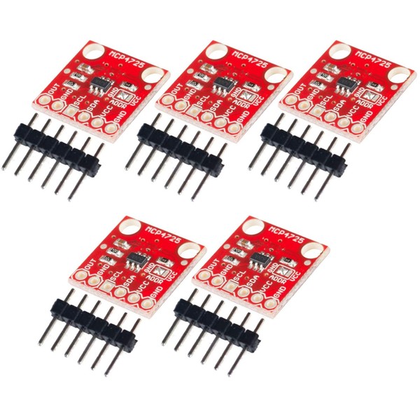 TECNOIOT 5pcs CJMCU-MCP4725 I2C DAC Module Development Board Unlock 12