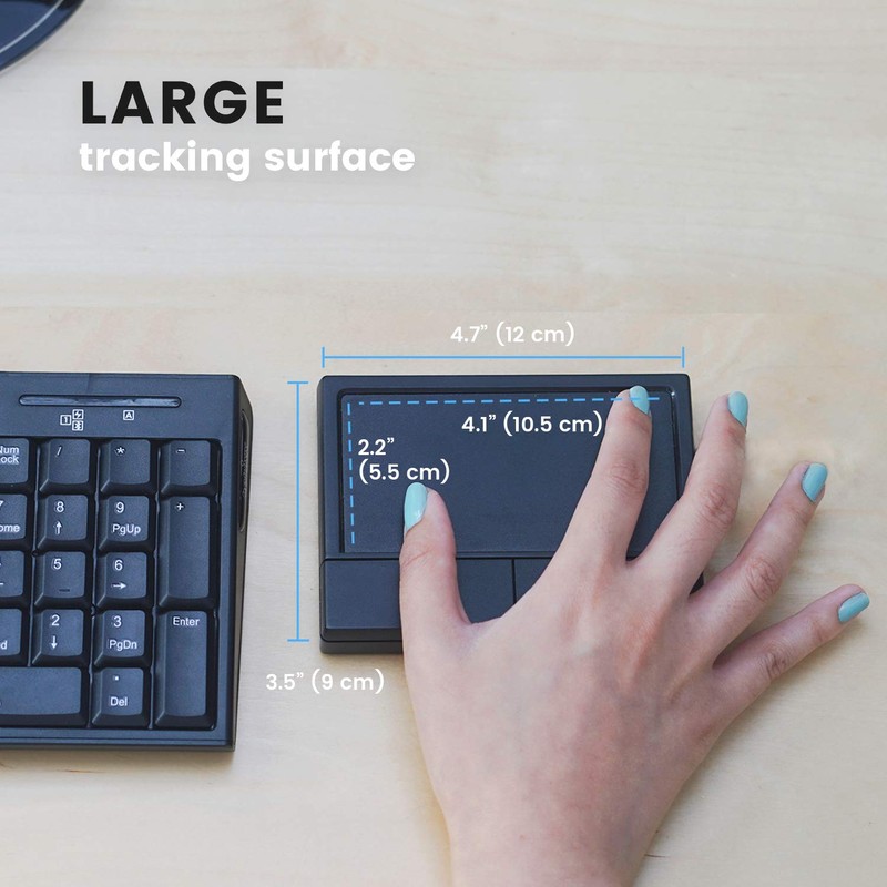 Perixx PERIPAD-704 Wireless Touchpad, Portable Track Pad for Desktop and