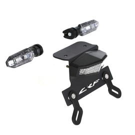 LED Brake Tail Light LED Indicator Turn Signal Blinker Rear Tail Tidy License Plate Holder Braket Fender Eliminator Kit Compatible with CRF300L / CRF300L Rally CRF300RX CRF300RL 2021-2025 (Clear)