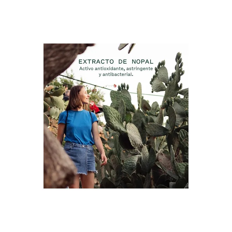 Crema Facial Nopal Natural Con Vitamina E Para Piel Grasa