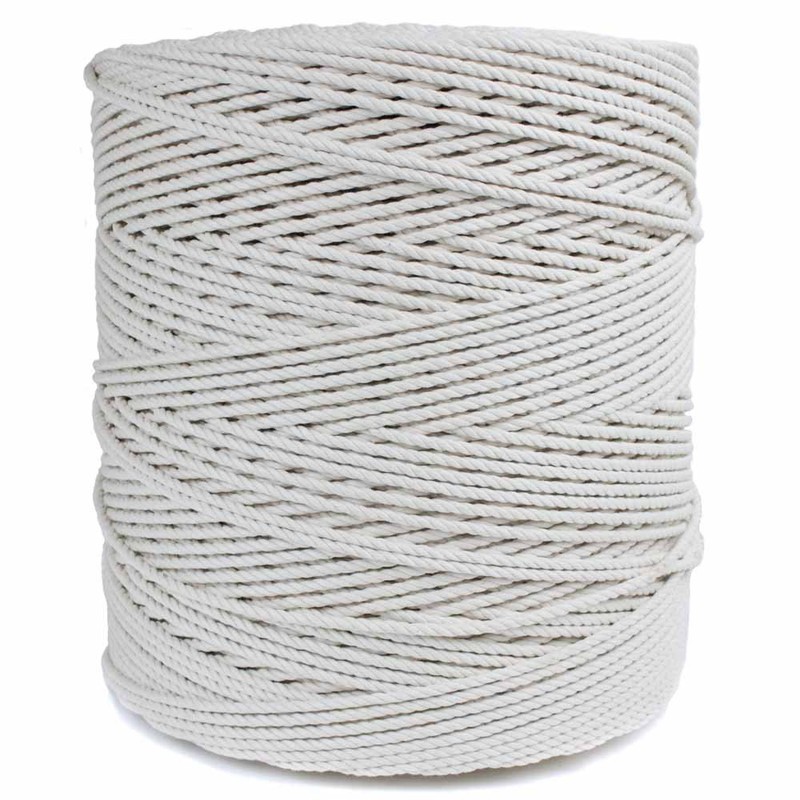 GOLBERG Twisted 100% Natural Cotton Rope - White Cotton Rope