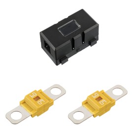 SIGANDG Midi Fuse Holder and 2 Pieces Midi High Current Fuse Screw Fuse 60A for Cars, Trucks, Vehicles, Midi Fuse 60 Amp