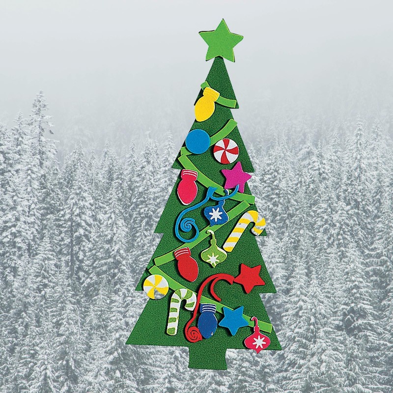 Biblebanz Christmas Tree Decorating Crafts – 48 Pack DIY Foam