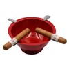 Stinky Cigar Ashtray, 4 Stainless Steel Stirrups, 8-Inch Diameter, 3-Inch