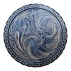 DipLidz Engraved snuff lid Plain Scroll (Blue, 5250-Copenhagen plastic Skoal-Redman-Kayak)