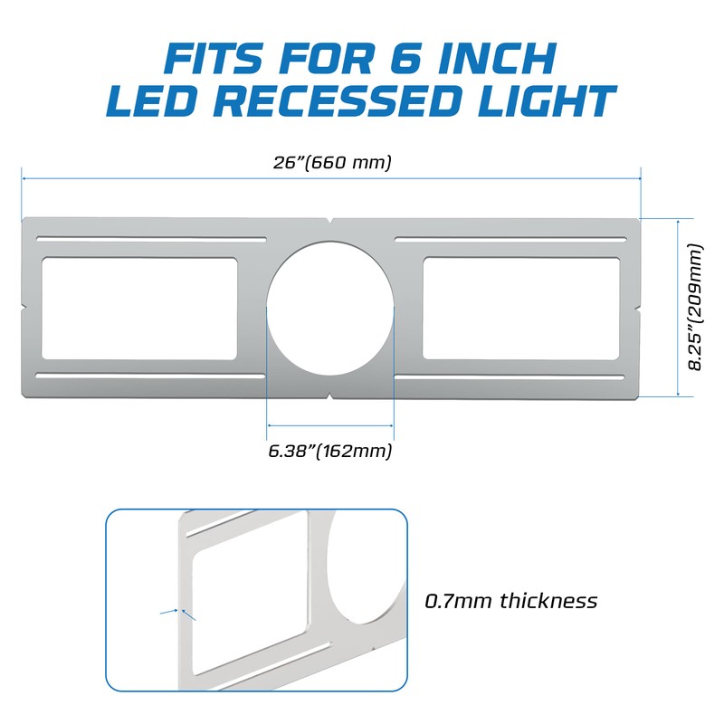 OHLECTRIC 6 Pack – New Construction Mounting Plate for 6