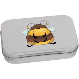 95mm 'Sleepy Bumble Bee' Metal Hinged Tin/Storage Box (TT00248637)