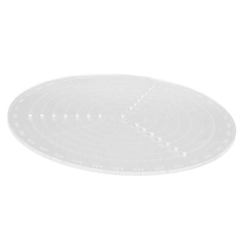 Round Center Finder with Clear Scales Acrylic DlY Woodworking Compass